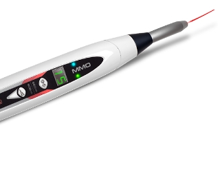 Aparelho emitindo um laser